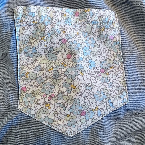 POL Light Blue Flare Jeans Star Patches Fabric Pockets Elastic Drawstring Waist - Picture 12 of 15